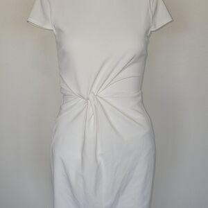 Elegant White Knot Dress